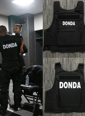 可定制 Kanye 坎爷 DONDA战术背心马甲嘻哈说唱 周边 rapper vest