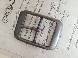 贝克汉姆扣 新款 实心紫铜皮带扣 复古经典 单针内径38mm 美式