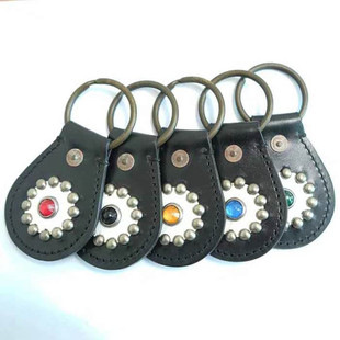 钥匙环 钥匙圈 挂件 黄铜 意大利皮 RRL复古 做旧 代购