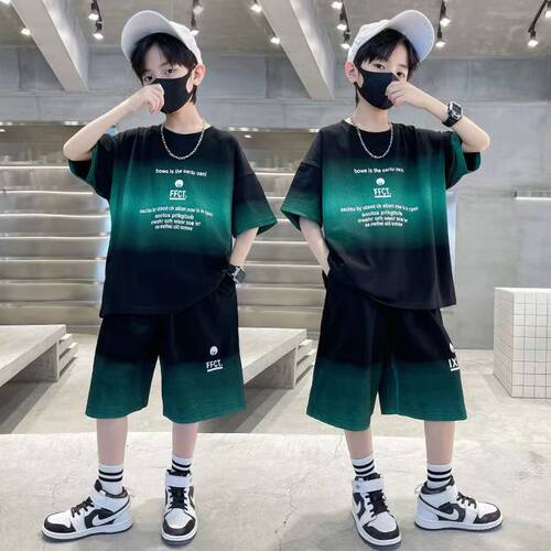 短袖速干套装夏季儿童帅气男孩