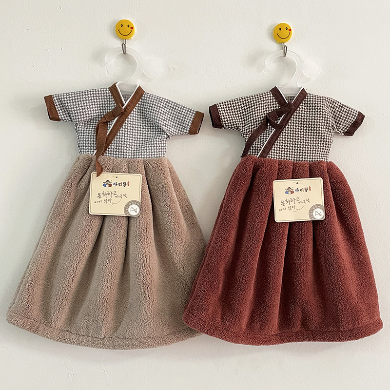 擦手毛巾超强吸水可挂式不掉毛