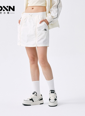 MLB 26春季官方正品裙子刺绣Logo系带短款中腰女休闲短裙SKB07