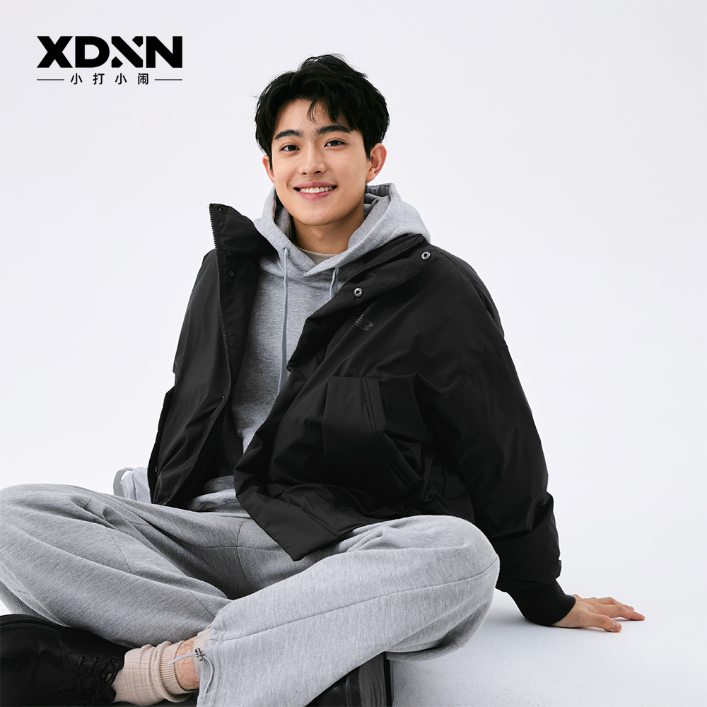 nb翻领中长/短男女同款羽绒服