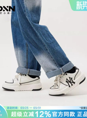 MLB 春季男女情侣复古学长鞋女厚底增高板鞋男运动休闲鞋CA1/M04