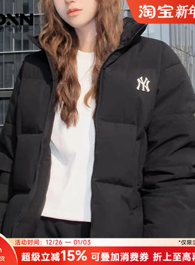 MLB官方正品秋冬鸭绒羽绒服男夹克外套女休闲立领保暖羽绒服DJB10