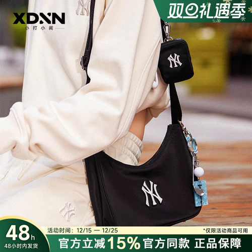 MLB 正品25秋季新款男女情侣轻便手提包通勤腋下包女斜挎包CRB04