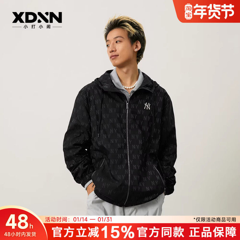 MLB官方正品秋季复古老花连帽夹克男户外女宽松百搭运动外套WJM04,运动服/休闲服装,运动茄克/外套,淘宝优惠券,粉丝福利购,淘宝优惠卷