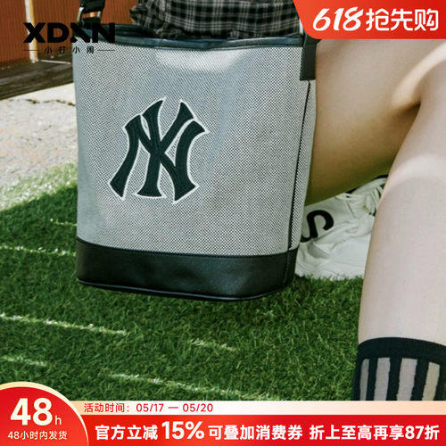 MLB高级秋冬情侣通勤帆布水桶包