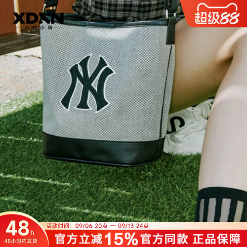 MLB高级秋冬情侣通勤帆布水桶包