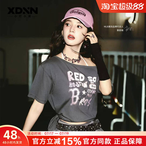 MLB女圆领时尚短袖半袖上衣