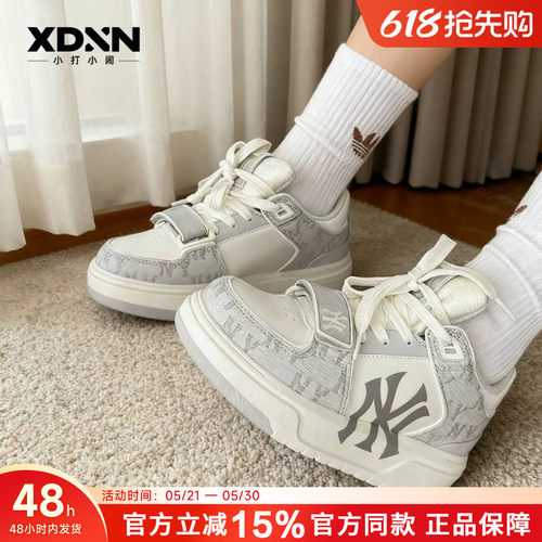 复古运动鞋MLB增高系带防滑耐磨