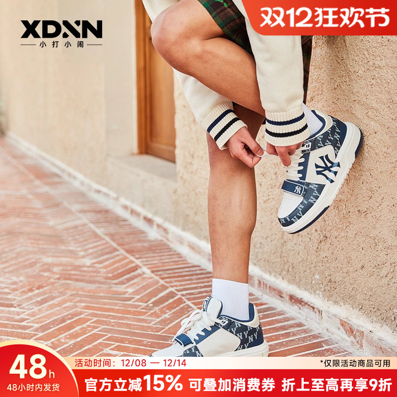 复古运动鞋MLB增高系带防滑耐磨