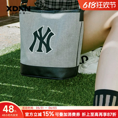MLB高级秋冬情侣通勤帆布水桶包