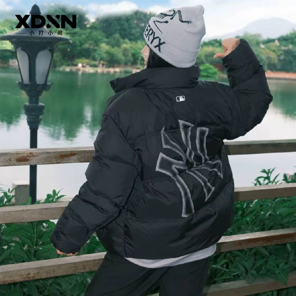 MLB官方正品秋冬鸭绒羽绒服男夹克外套女休闲立领保暖羽绒服DJB13