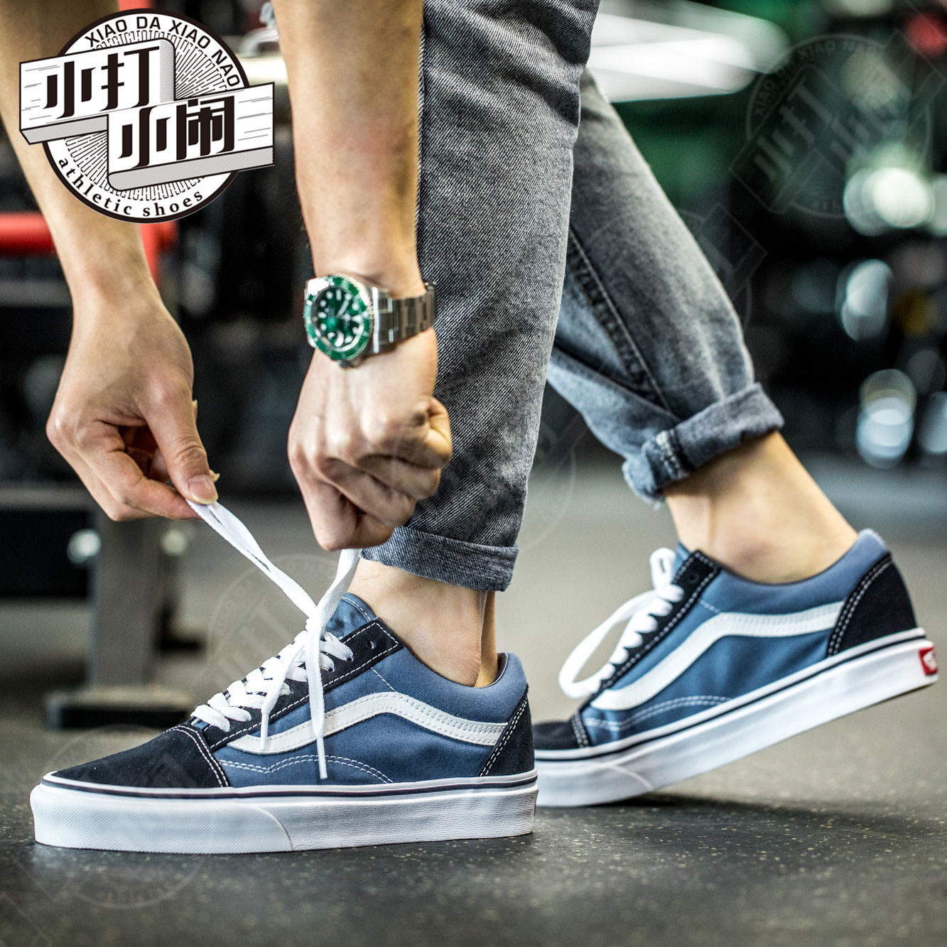 ÕýÆ··¶Ë¹Vans old skool º£¾üÀ¶·«²¼Ð¬¾µä¿îÄÐЬŮЬVN000D3HNVY