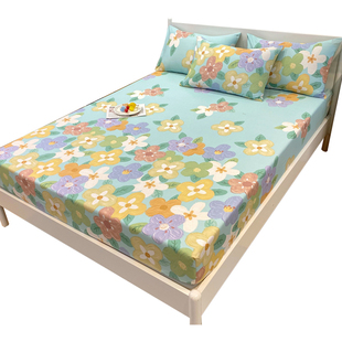 亲肤床笠全棉新款通用防滑床垫套定制保护套13070纯棉床笠罩床单