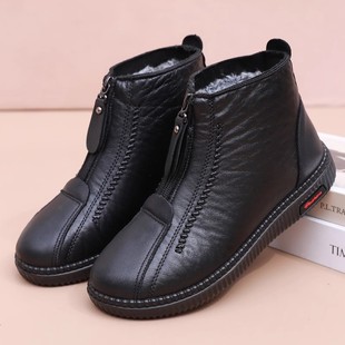 加绒加厚保暖妈妈防滑雪地靴防水老人鞋 老北京布鞋 新款 冬季 女棉鞋