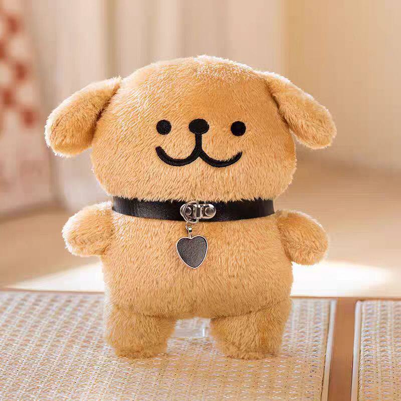 日本JCKNBJ线条小狗长条抱枕毛绒玩具侧睡夹腿金毛抱枕女生日礼物