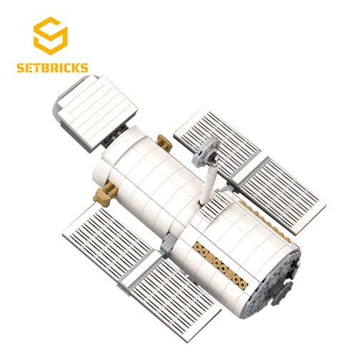 SETbricks太空航天哈勃空间望远镜21309小颗粒拼装积木益智玩具