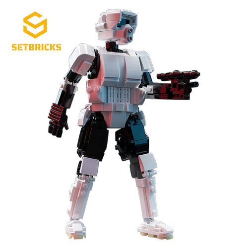 SETbricks星球大战周边侦察兵机甲机器人小颗粒拼装积木益智玩具