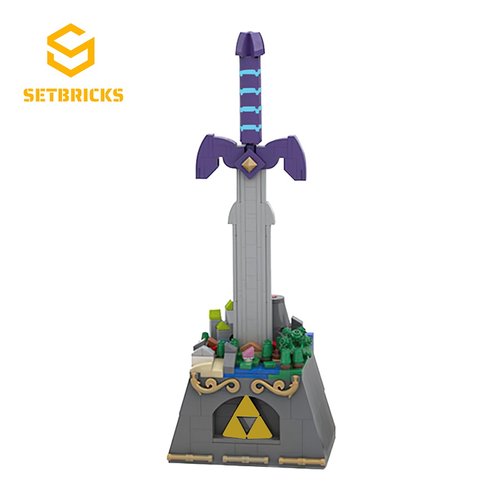 SETbricks游戏Switch周边塞尔达大师之剑小颗粒拼装积木益智玩具
