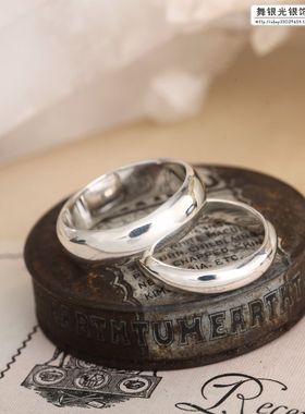 泰国纯银欧式情侣指环对戒
