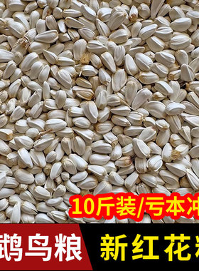 鹦鹉鸟食白瓜子红花籽红花子鸽粮仓鼠宠物饲料零食玄凤 散装鸟粮