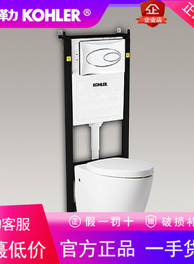 科勒壁挂式马桶维雅挂墙式座便器海德丽100机械水箱K-20649T-BW-0