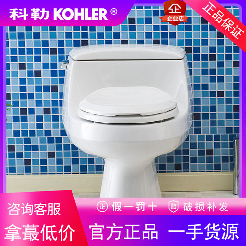 科勒新款抽水马桶K-5384T/97510T-C2圣拉菲尔连体式虹吸式座便器