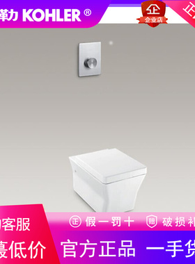 科勒瑞芙挂墙壁挂式马桶座便器柏明手动冲水阀组合K-24699T-GS-0