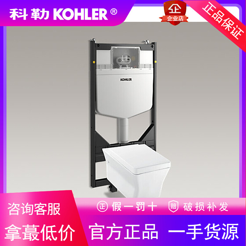 科勒K-24766T/K-25445T/K-32762T瑞芙挂墙座便器挂墙马桶隐藏水箱