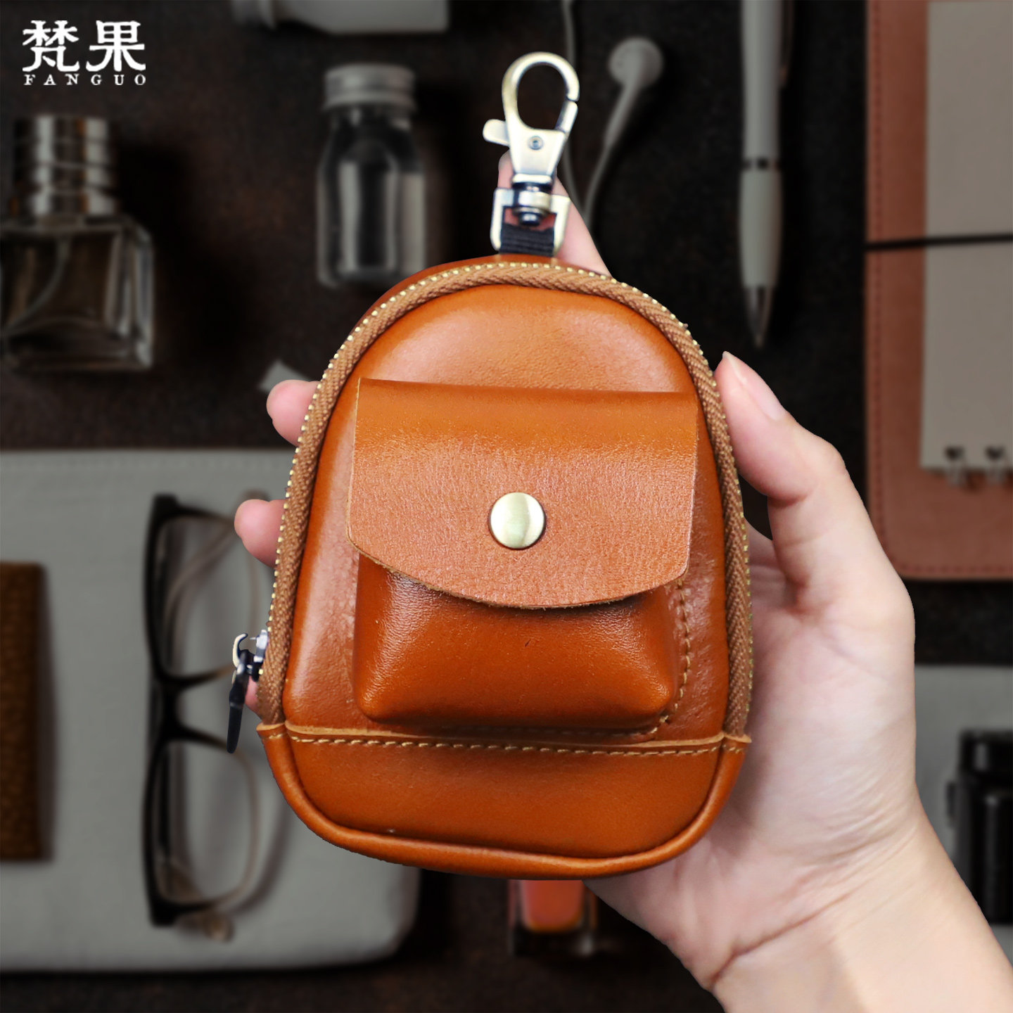 植鞣牛皮小挂包男女便携复古潮牌真皮零钱包耳机杂物逛街收纳包,箱包皮具/热销女包/男包,钱包,淘宝优惠券,粉丝福利购,淘宝优惠卷