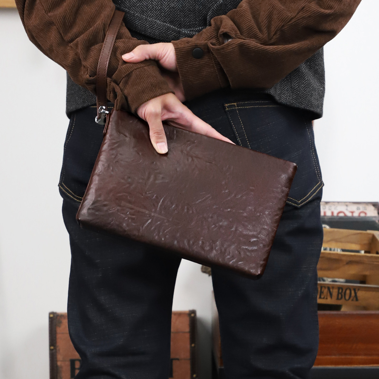 潮牌复古个性手抓纹头层牛皮手拿包男士大容量手抓包真皮信封包潮,箱包皮具/热销女包/男包,男士包袋,淘宝优惠券,粉丝福利购,淘宝优惠卷