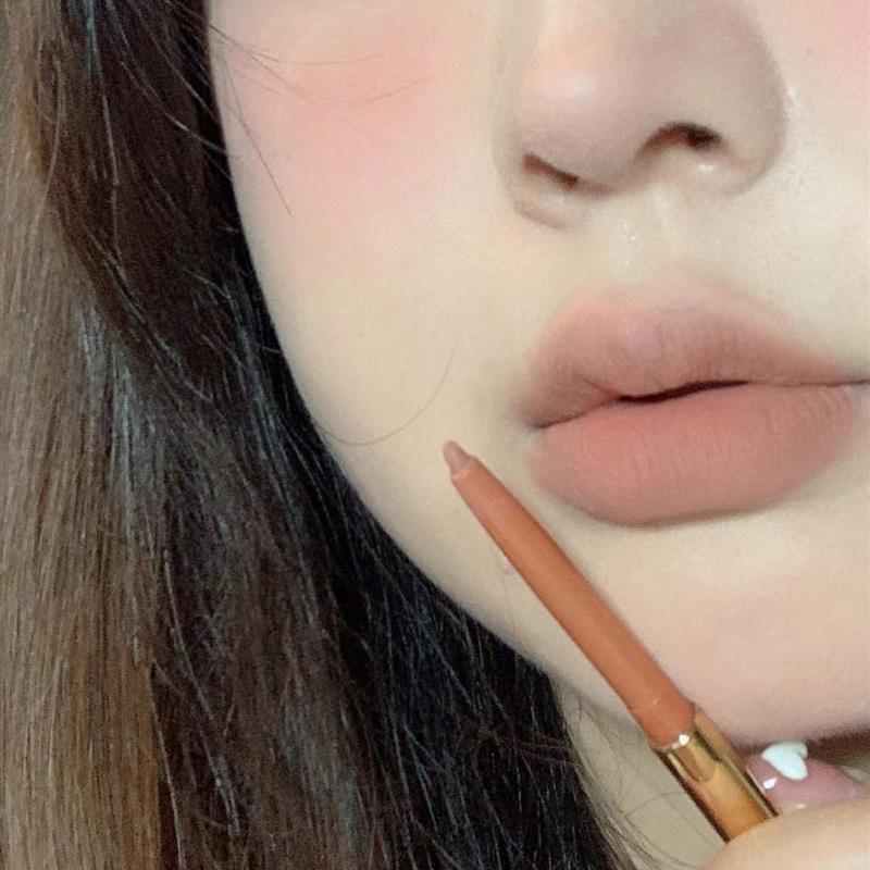 勾线 线唇线 线笔防水持久正品奶茶裸色系肉色嘟嘟丰唇线 线笔不