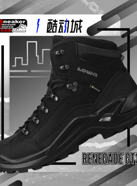 LOWA RENEGADE GTX MID 黑色 男子户外徒步登山鞋 310943 310945