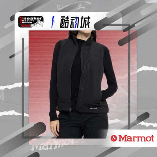 Marmot女款户外夹克徒步休闲马甲