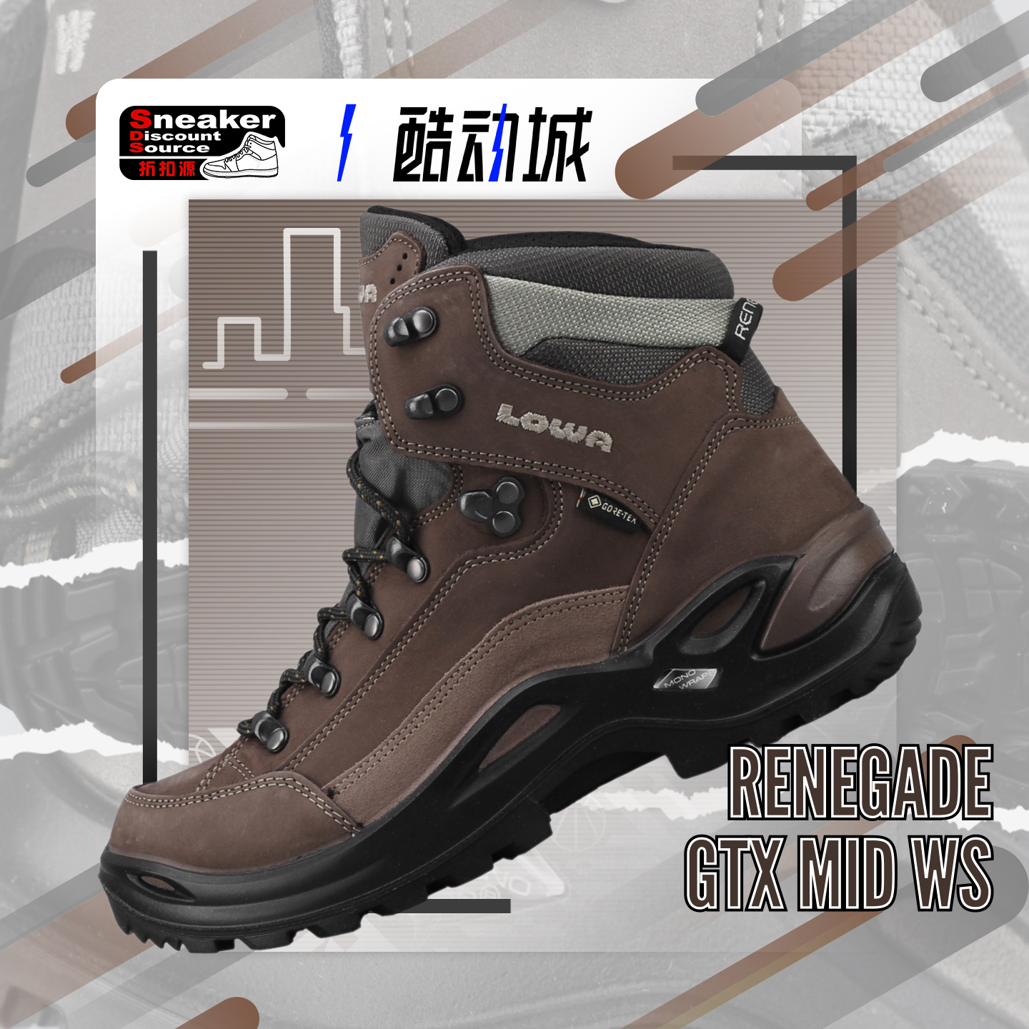 LOWA女士轻装徒步防水透气登山鞋