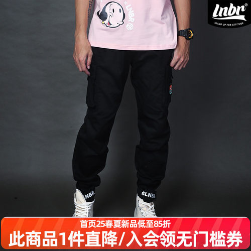 男潮牌大码秋季款黑色装束LNBR