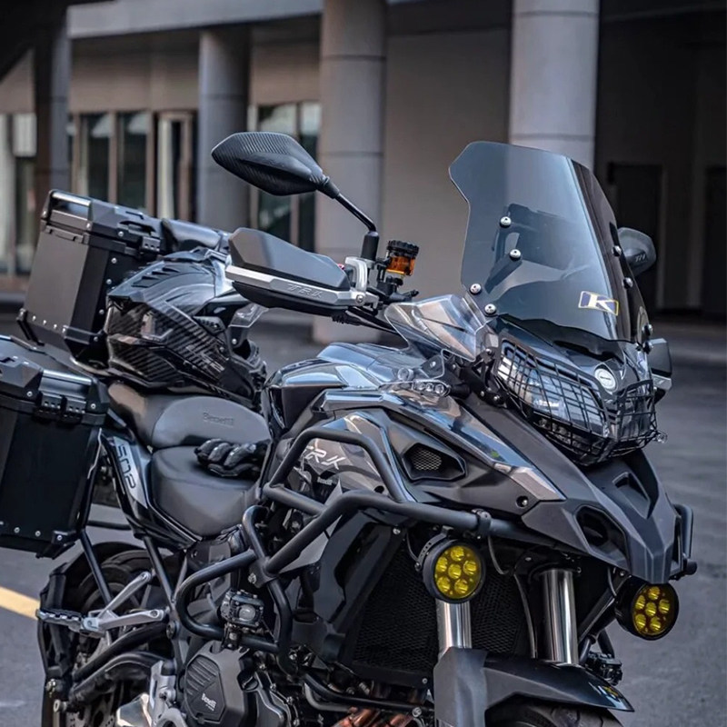 适用贝纳利金鹏trk502x改装加高挡风trk502前挡风trk552挡风配件