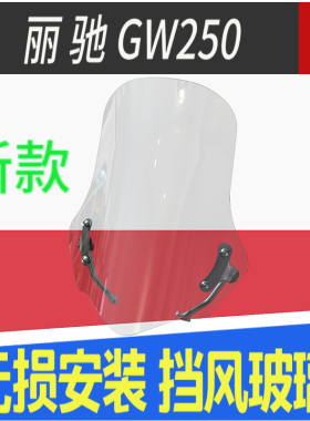 适用于豪爵铃木骊驰GW250专用挡风玻璃前挡风护胸镜专用挡风玻璃