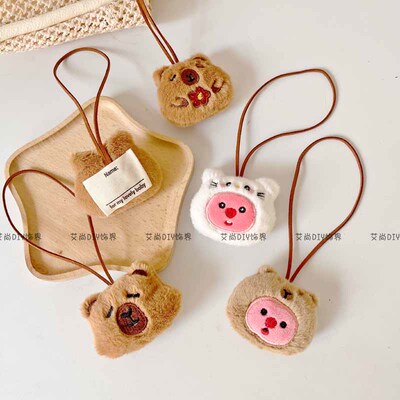 可爱变装卡皮巴拉包包挂件