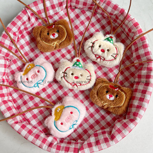 可爱小熊猫咪毛绒玩偶包包装饰挂件生日会伴手礼袋挂饰创意小礼品