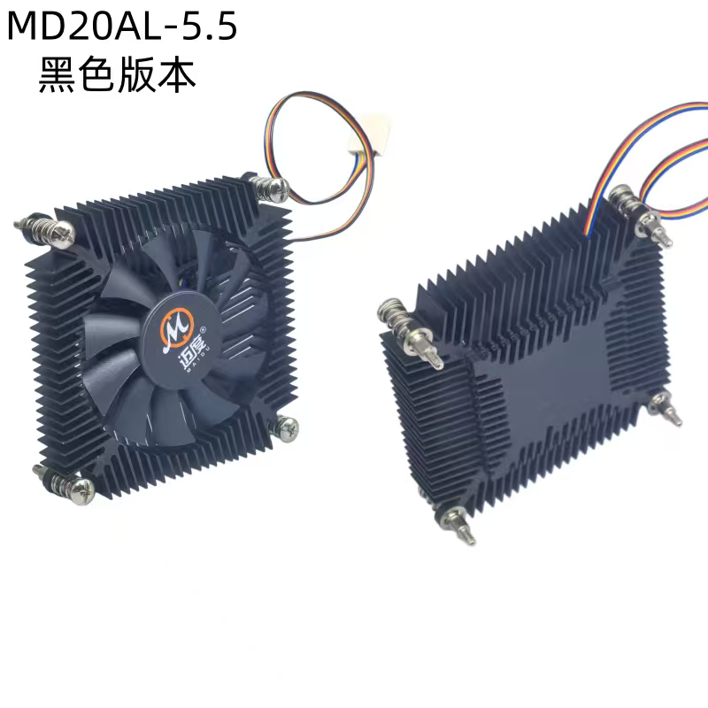 迈度20mm高超薄散热器115X/1200工控ITX 4线调速风扇65W以下i3/i5
