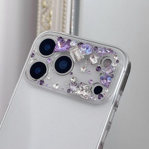 镂空钢化镜头膜适用苹果18ProMax新款带水钻iPhone17ProMax手机后置摄像头保护贴16透明15奢华水钻14防摔13