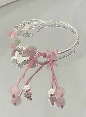 2024年夏季新款蝴蝶花朵手镯精致