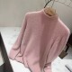 软糯毛衣女秋冬高级感一体水貂绒加绒加厚半高领打底衫 内搭上衣