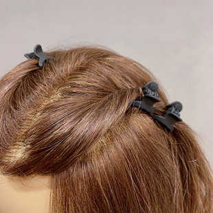 黑色小号发夹女前额刘海小抓夹碎发夹子夏季 发卡边夹鲨鱼夹发饰新