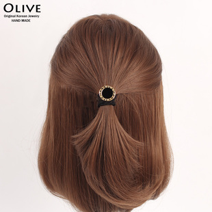 韩国头绳扎头发皮筋小清新简约百搭个性 欧美大牌马尾发绳发圈头饰