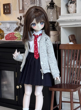 MDD 四分娃衣套装 BJD 休闲卫衣 JK格裙领带白衬衫日常学院风娃衣