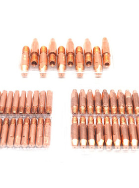 宾采尔15AK导电嘴m6*6.6级*0.8 1.0*25紫铜焊嘴 CO2二保焊枪配件